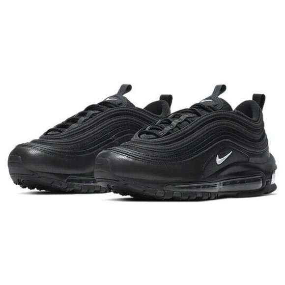 Nike Air Max 97 GS Triple Black Kid's Sneakers Shoes Size 4.5Y NO BOX
